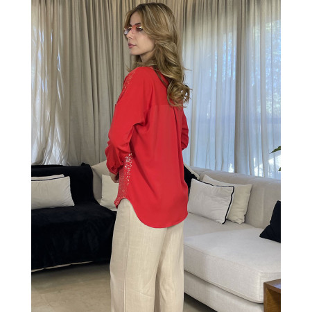 Chemise en crepe de soie