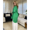 Chemise en popeline avec poche en strass