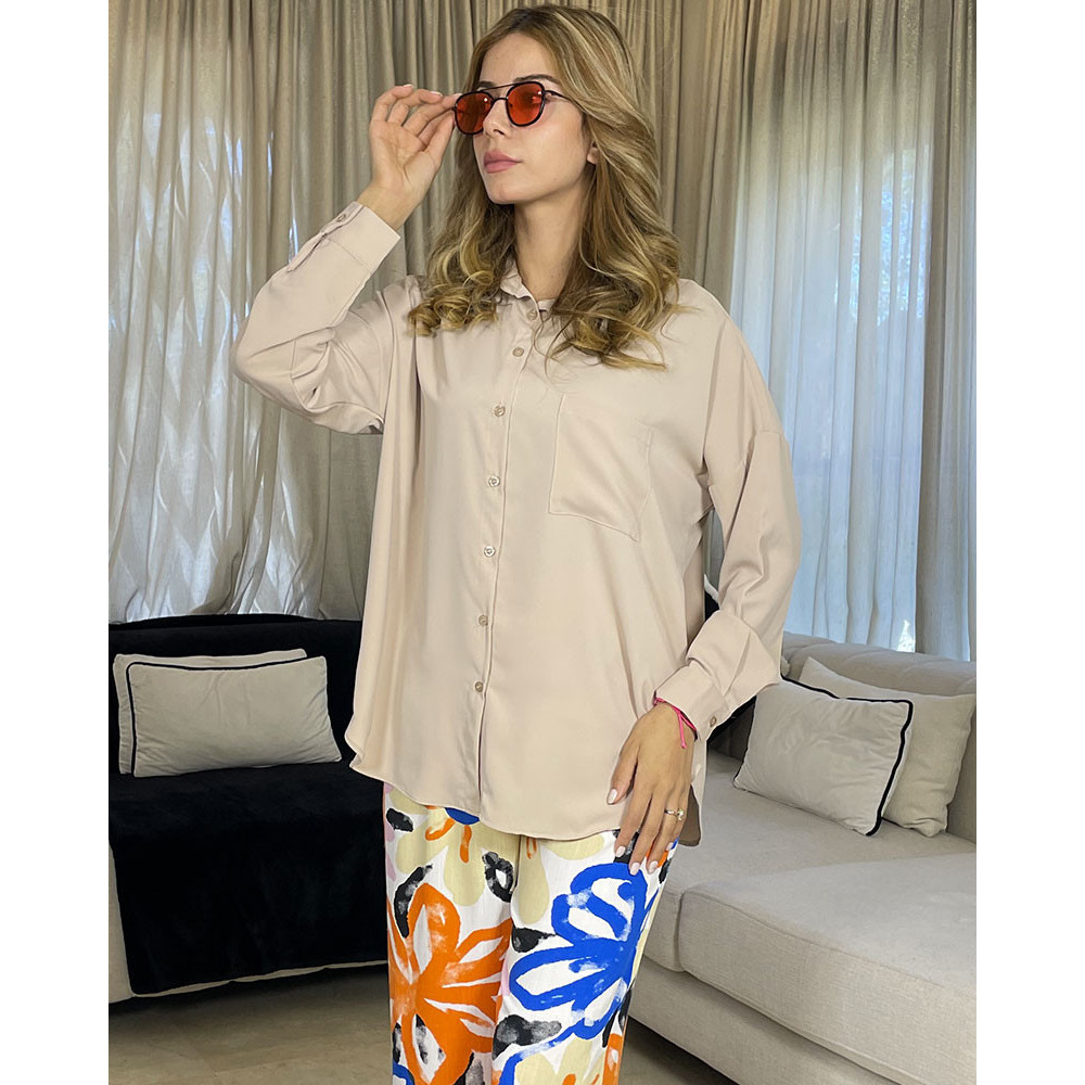 Chemise en crepe de soie