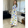 Chemise robe en crepe