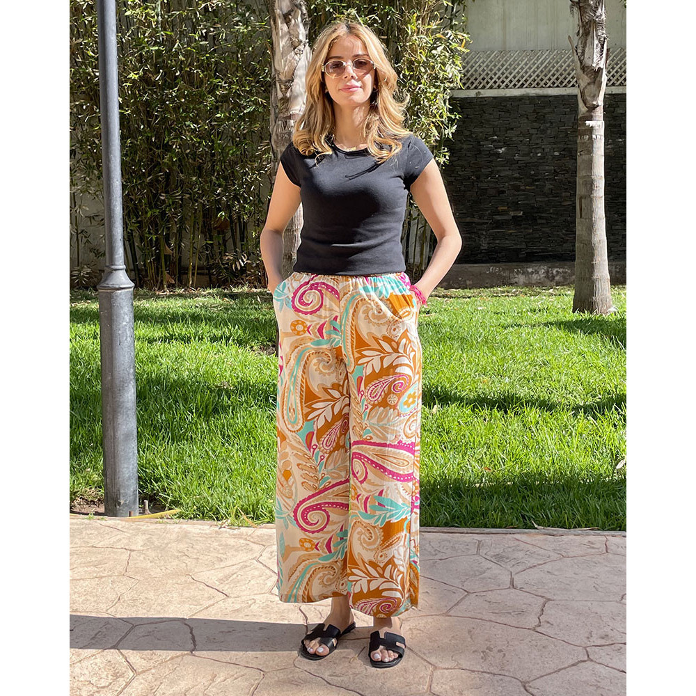 Pantalon en crepe