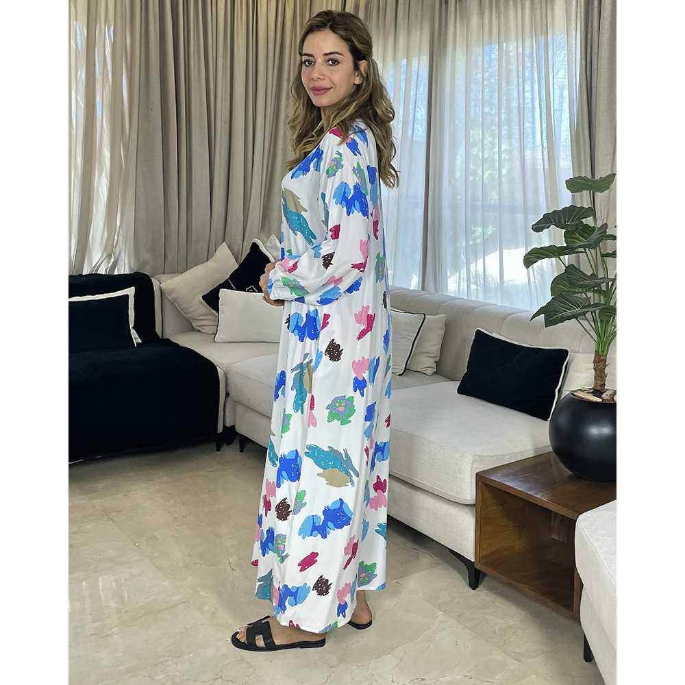 Chemise robe en crepe