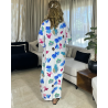 Chemise robe en crepe