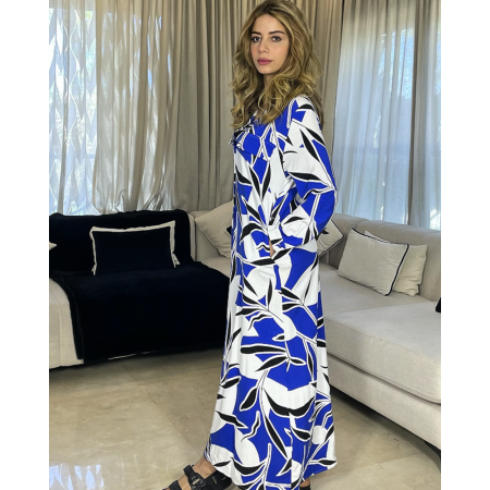 Chemise robe en crepe