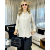 Chemise en lin avec poche brodé