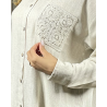 Chemise en lin avec poche brodé