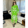 Chemise robe en crepe