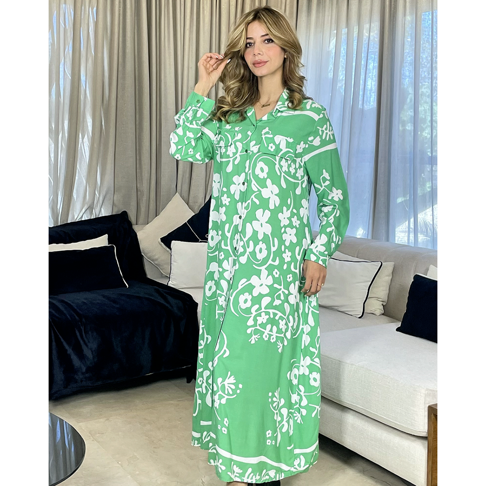 Chemise robe en crepe