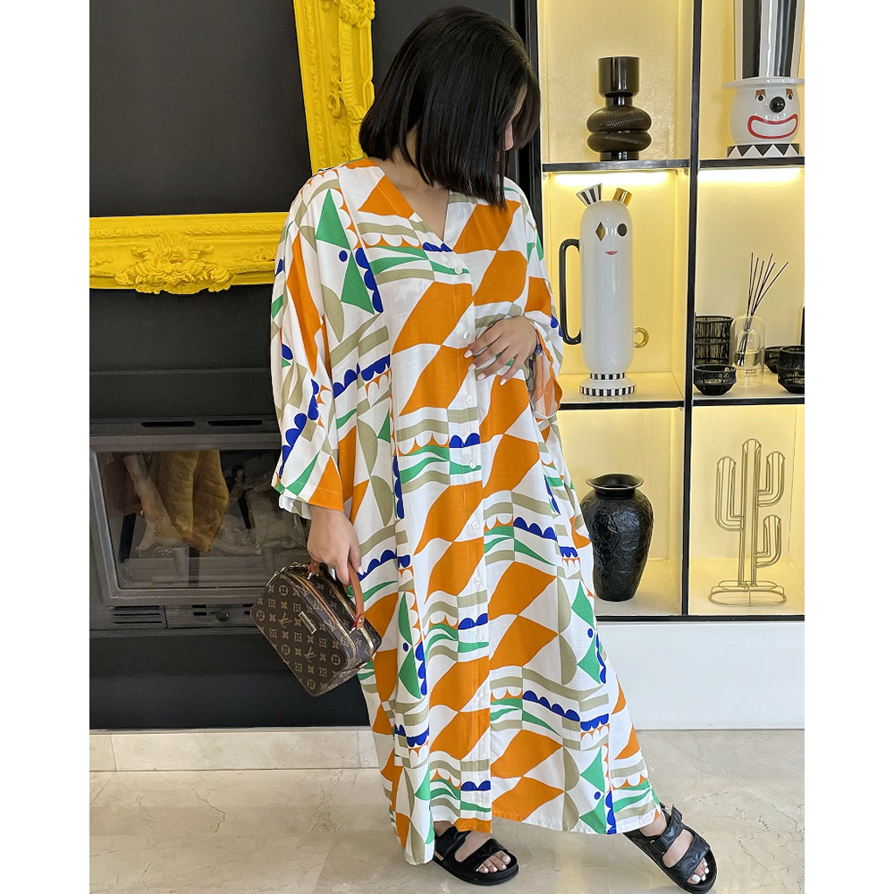 Chemise robe en lin