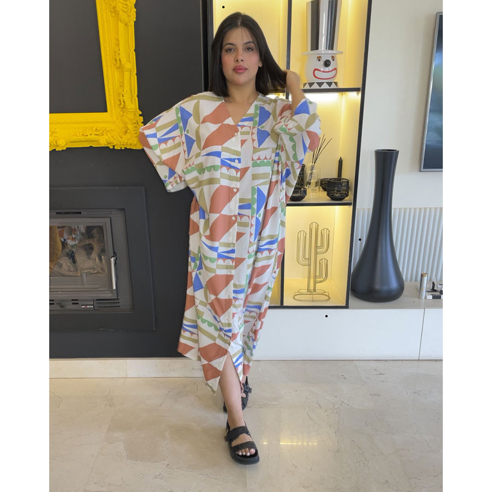 Chemise robe en lin