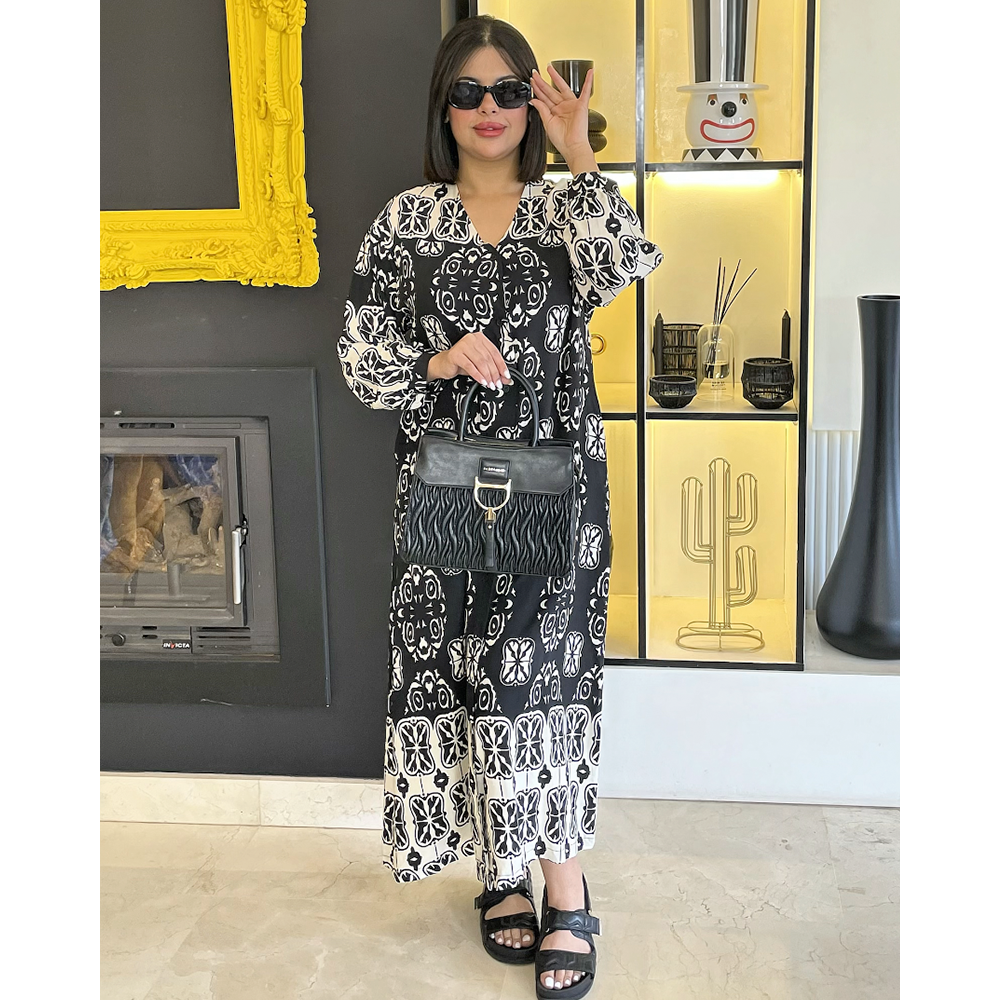 Chemise robe en crepe