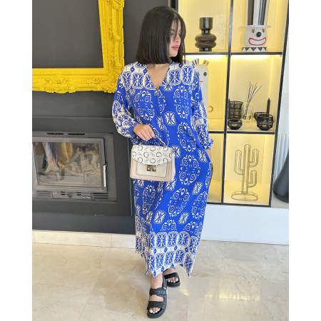 Chemise robe en crepe