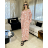 Chemise robe en crepe