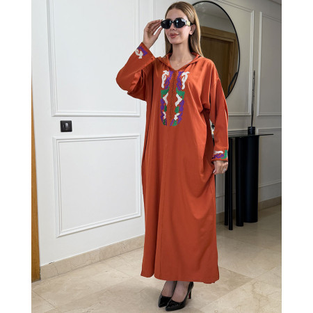 Djellaba en crepe