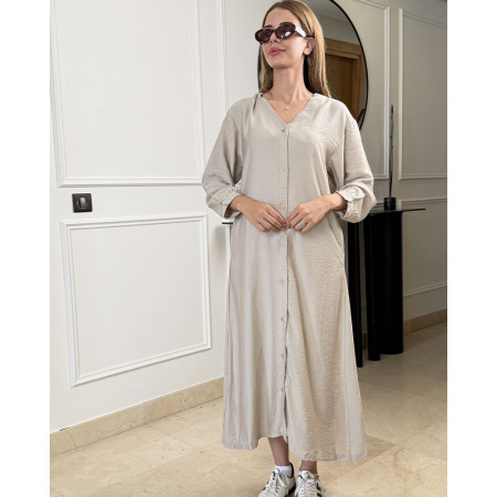Chemise robe en lin