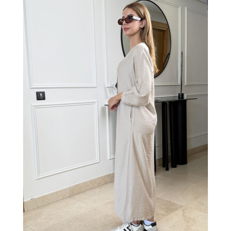 Chemise robe en lin