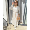 Chemise robe rayée