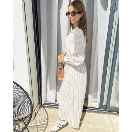 Chemise robe rayée