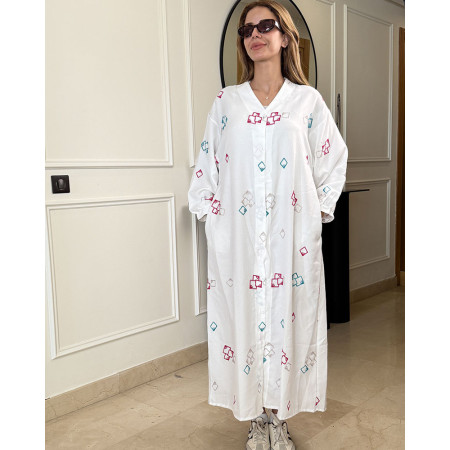 Chemise robe en lin