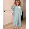 Chemise robe en lin