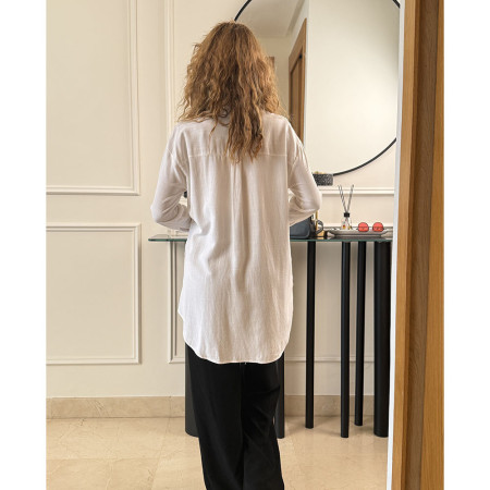 Chemise over size en lin