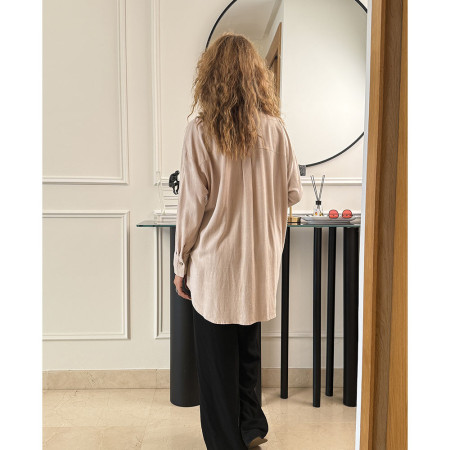 Chemise over size en lin