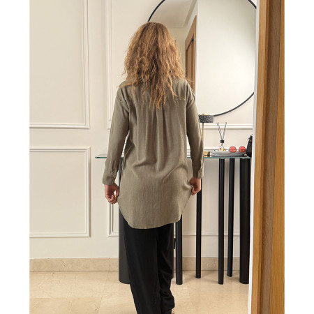 Chemise over size en lin