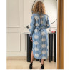 Chemise robe brodé