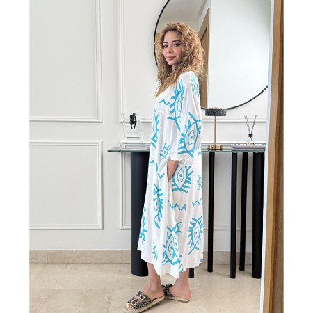 Chemise robe en lin