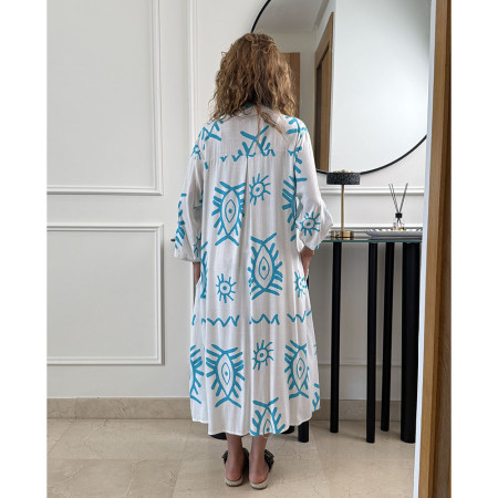 Chemise robe en lin