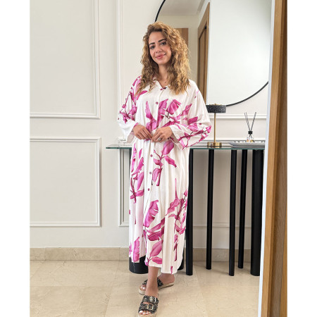 Chemise robe en lin