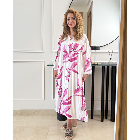 Chemise robe en lin