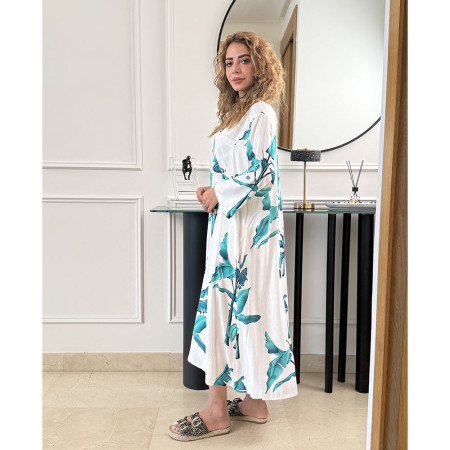 Chemise robe en lin