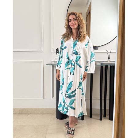 Chemise robe en lin