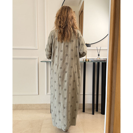 Chemise robe en lin