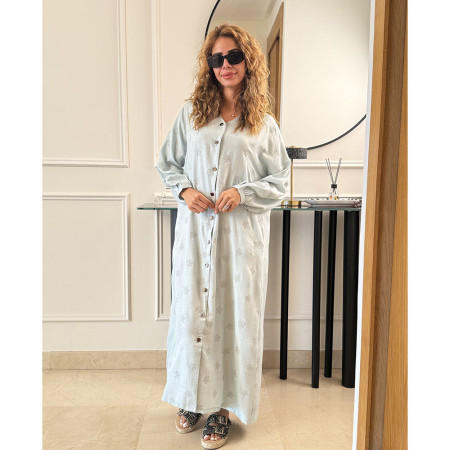 Chemise robe en lin