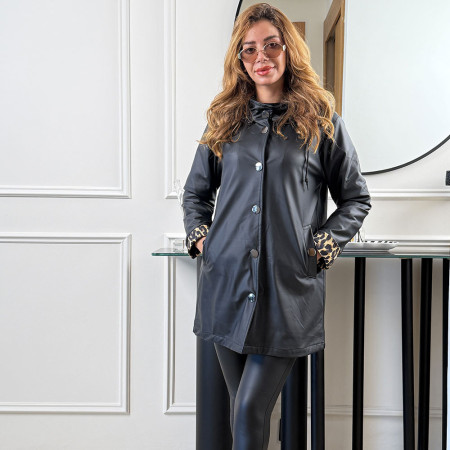 Veste en simili cuir