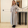 Robe en cachemire à capuche