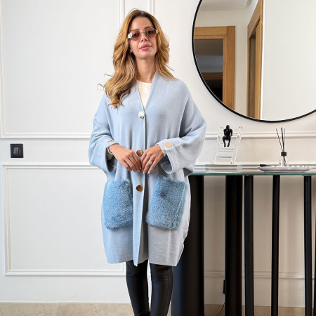 Cape en maille fine