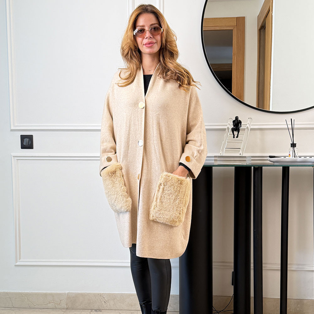 Cape en maille fine
