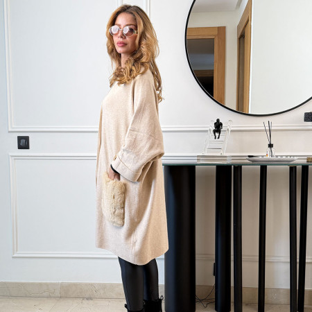 Cape en maille fine