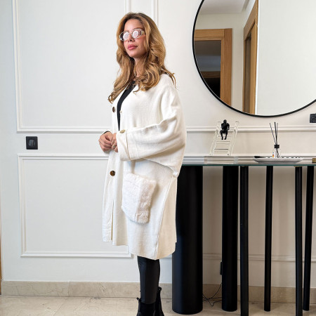 Cape en maille fine