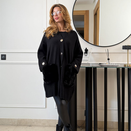 Cape en maille fine