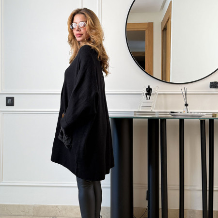 Cape en maille fine