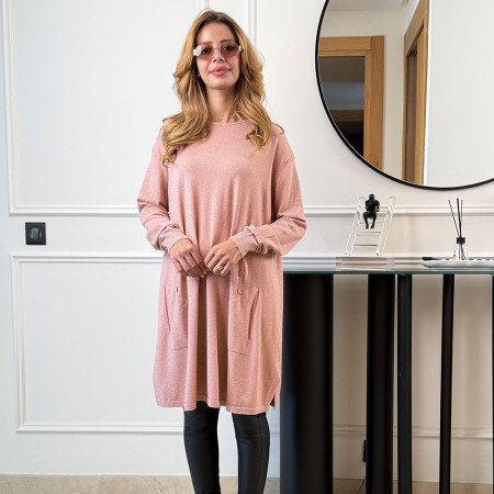 Pull long en maille fine