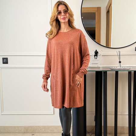 Pull long en maille fine