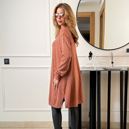 Pull long en maille fine