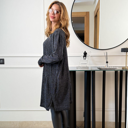 Pull long en maille fine