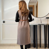 Gilet en daim avec ceinture