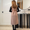Gilet en daim avec ceinture